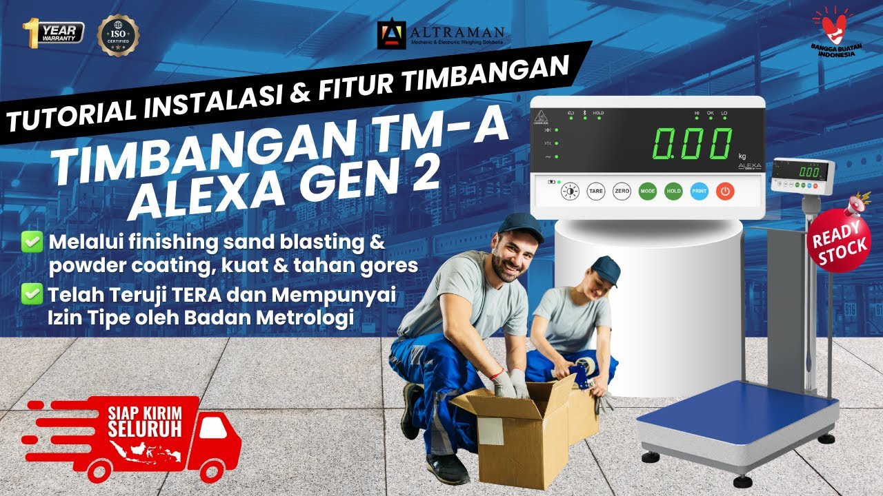 Tutorial Instalasi Timbangan Duduk TM-A ALEXA GEN 2 | Timbangan Digital | PT ALTRAMAN