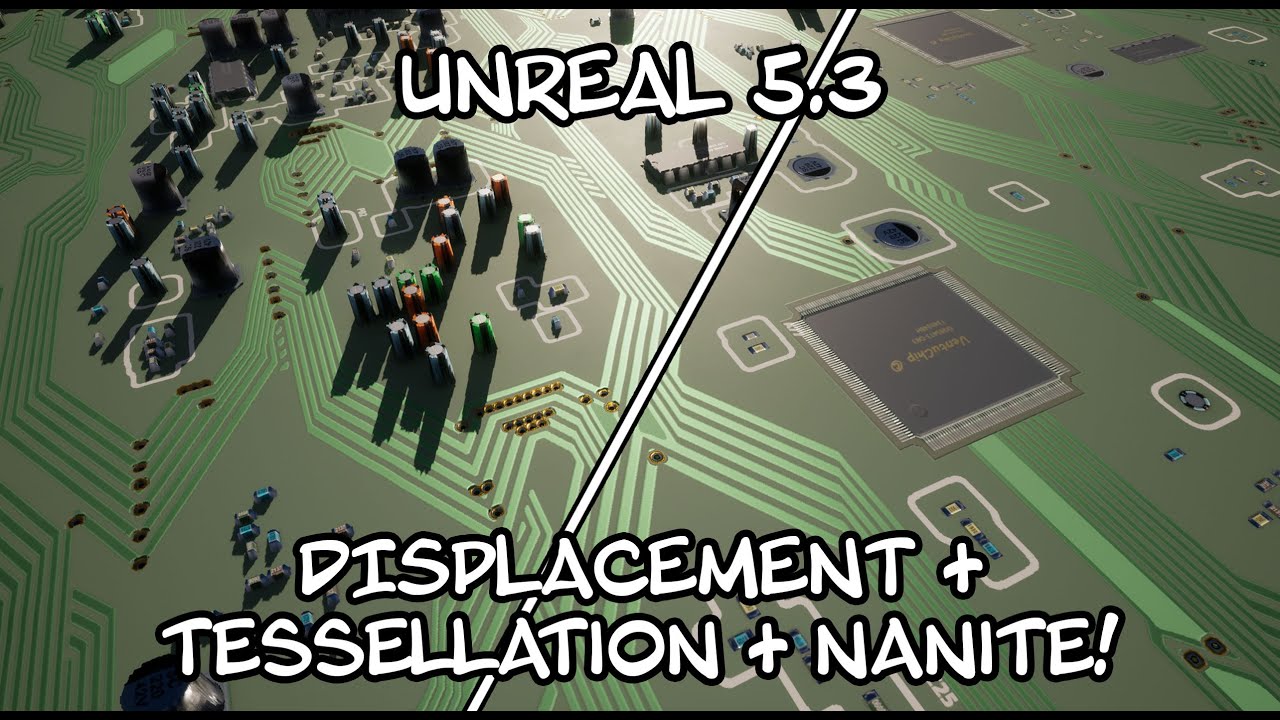 Unreal 5.3 - Displacement map and Tessellation in Nanite meshes! (NEW FEATURE TUTORIAL)