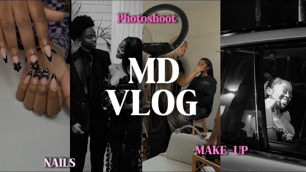 MD/PROM VLOG| preps, BTS,hair,nails,makeup, dress DISASTER😭,digi cam etc |South African YouTuber 