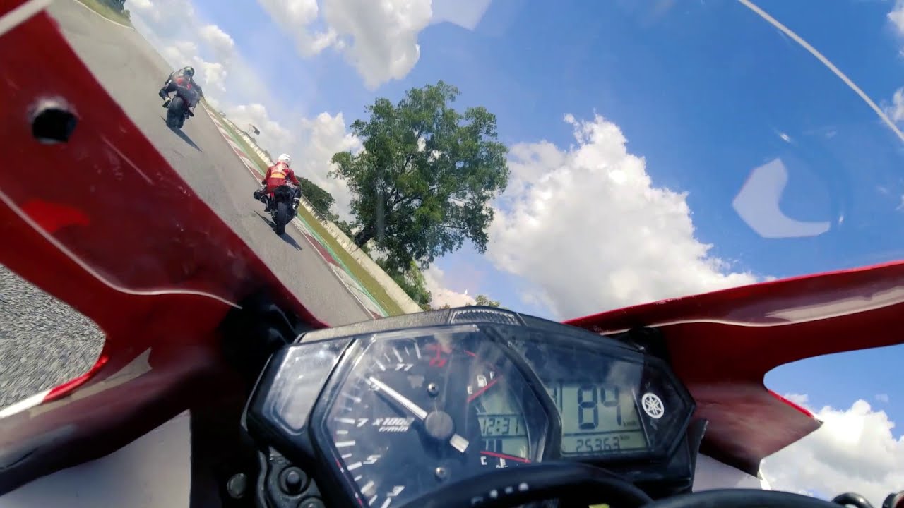 Specs VS Skills / Yamaha R3 chasing Ducati Panigale @ Bira Circuti, Pattaya, Thailand / RAW Footage