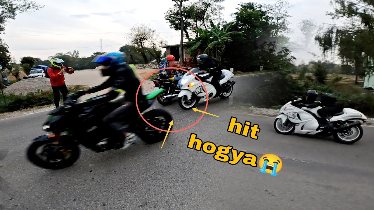Hayabusa almost hit.😭 Sunday ride on superbike