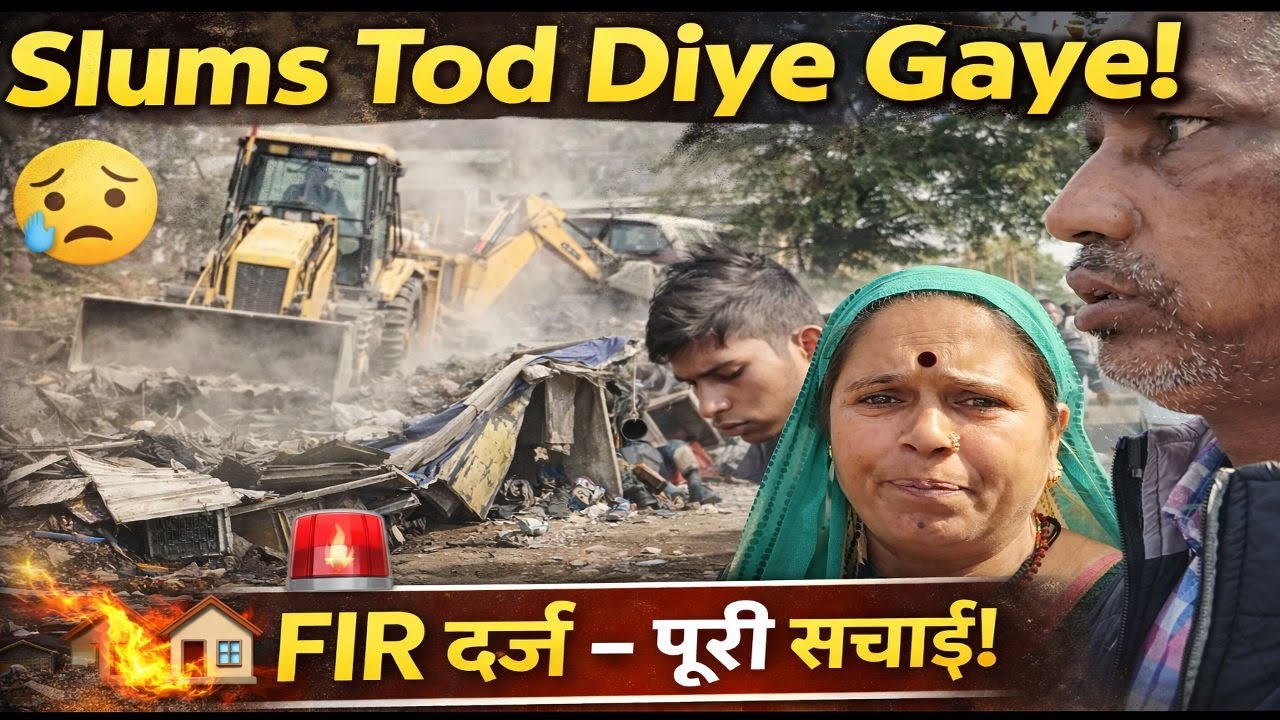 Jammu ke slum areas par bulldozer action🤯🤯 #jammukashmir #jammu #jammukashmirnews #jammunews #vlog 