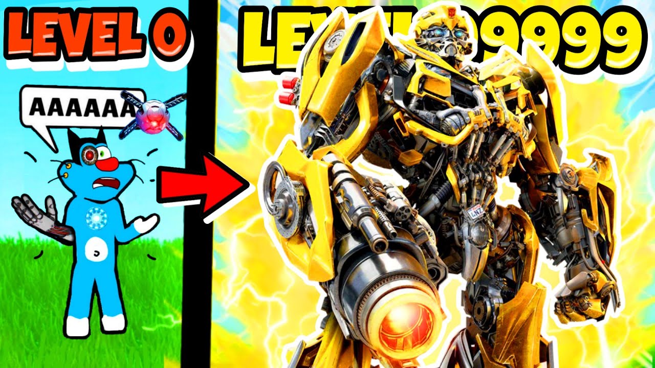 ROBLOX Oggy Build Robot Army in Robot Tycoon Roblox (Part-2)