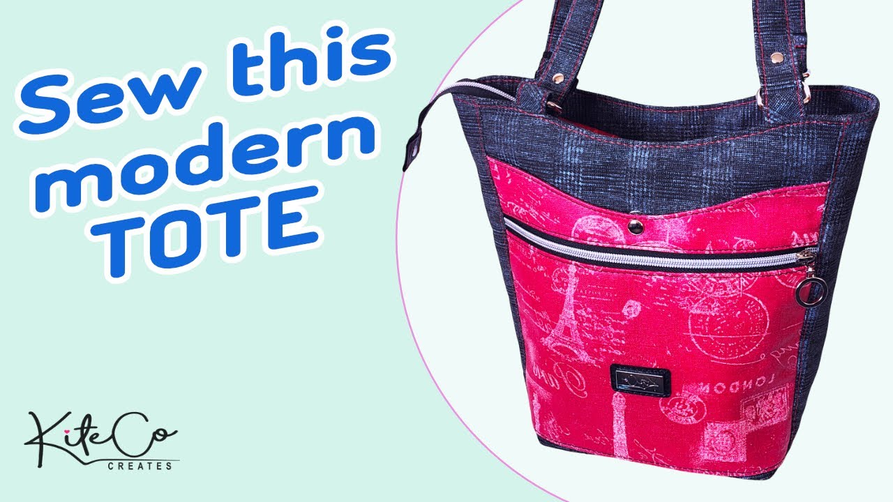 How to Sew the Kiwi-B Tote Bag | Modern Tote Bag Pattern Tutorial for Beginners & Beyond
