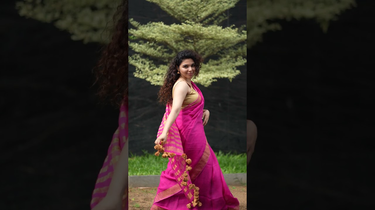 Kiara Linen Handwoven Sarees | Summer Linen Sarees for Office - I Love Sarees #shorts
