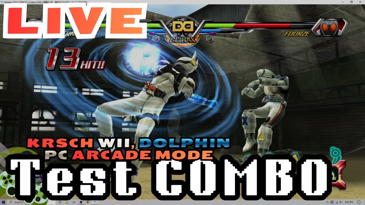 Kamen Rider Super Climax Heroes WII, (DOLPHIN PC), Live GamePlay KRSCH