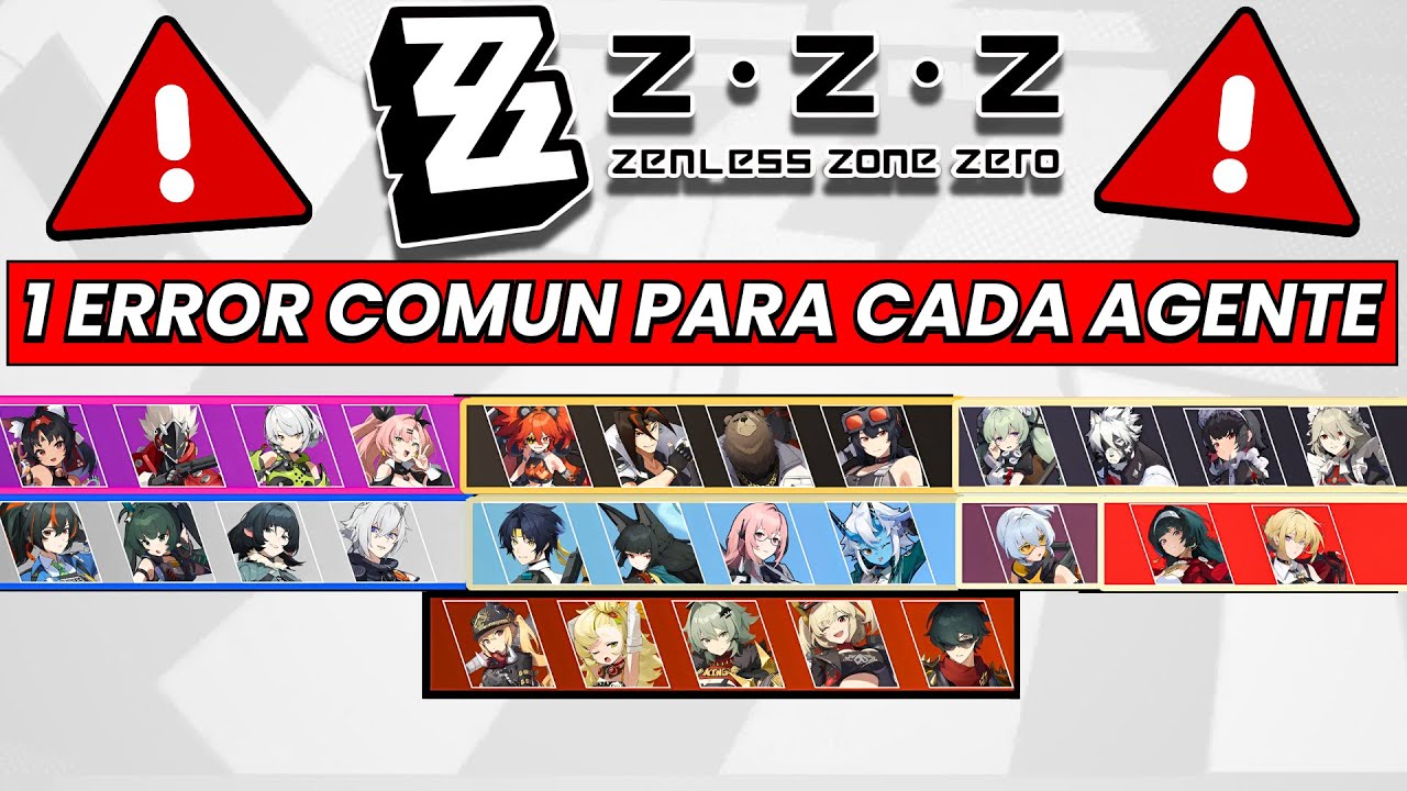1 ERROR de PRINCIPIANTE PARA CADA AGENTE | Zenless Zone Zero