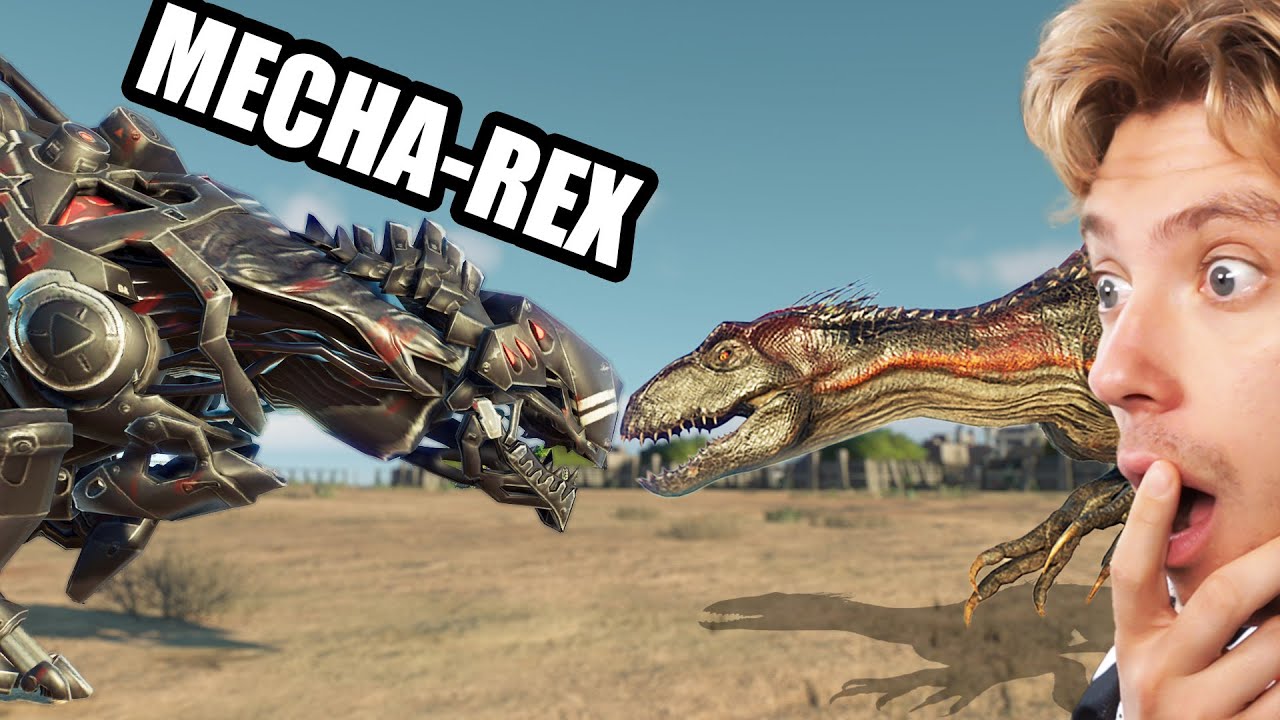 Mecha T-Rex Death Run in Jurassic World Evolution 2
