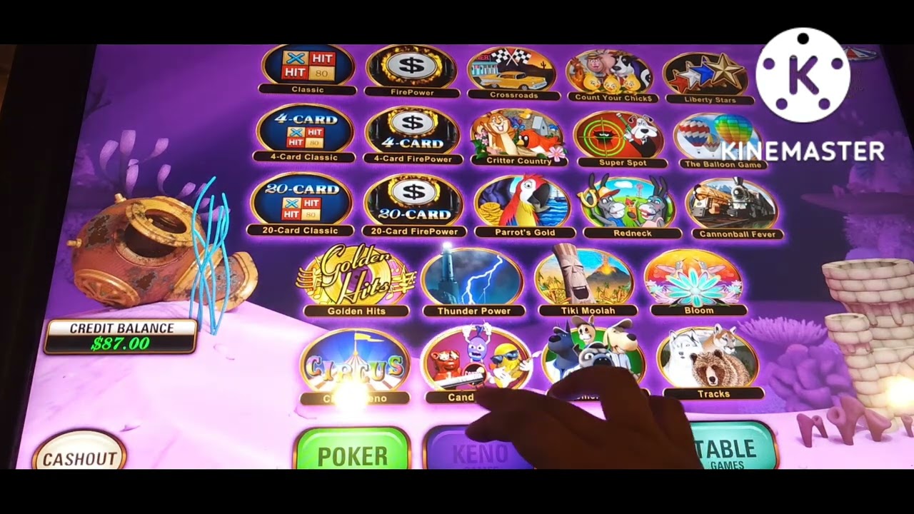 Playing 10 spots on Tracks, Candyband, Circus and Thunder. DOTTY'S Keno