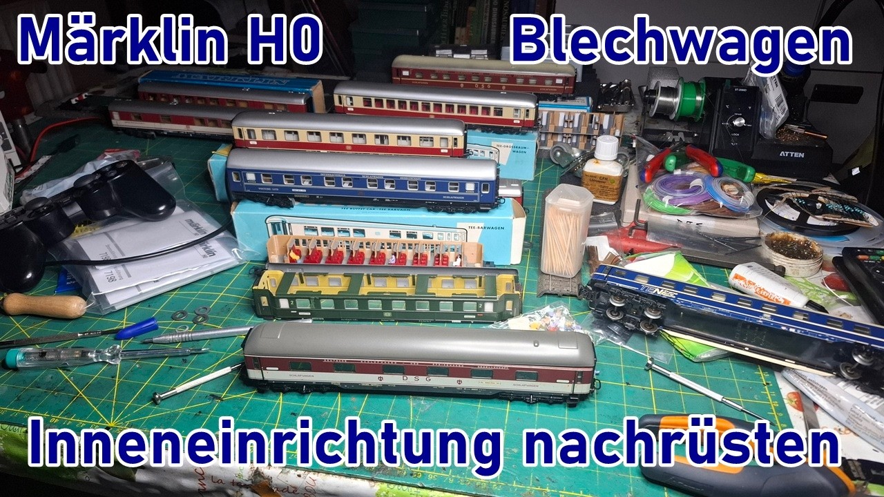 Märklin H0 | Einbau Inneneinrichtung für Blechwagen