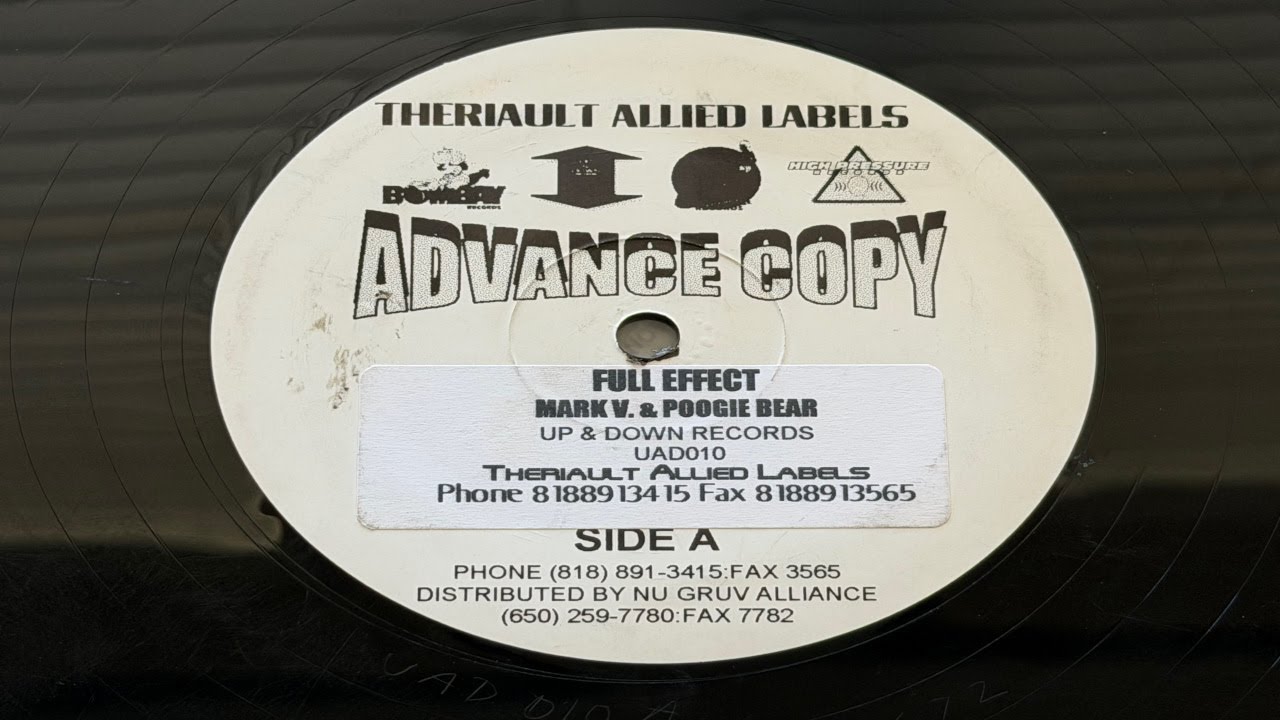 Mark V. & Poogie Bear - The Music - Up & Down Records 1998 Classic Los Angeles Hard House