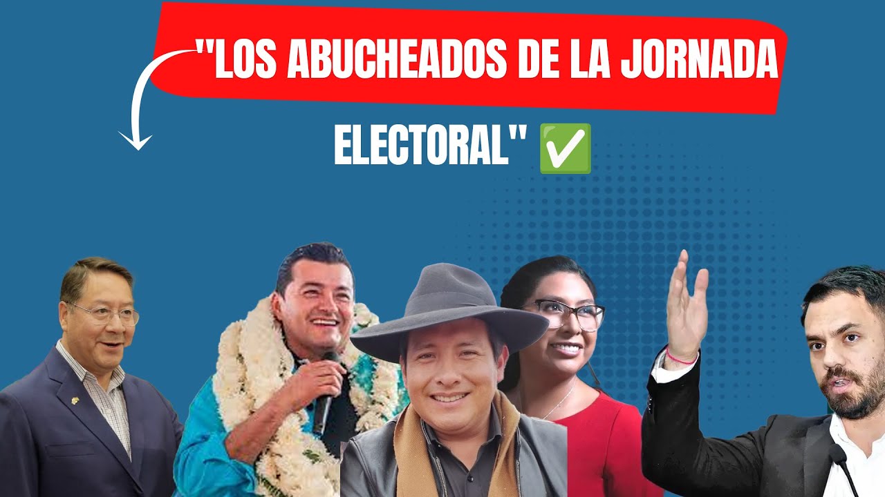 Los abucheados de la jornada electoral ✅| #CabildeoDigital