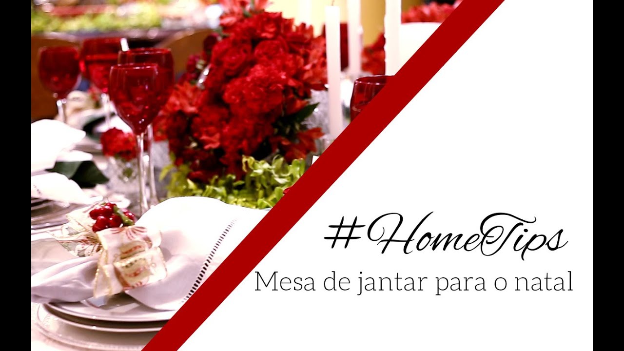 Como Decorar Uma Mesa De Jantar Para o Natal - parte 1