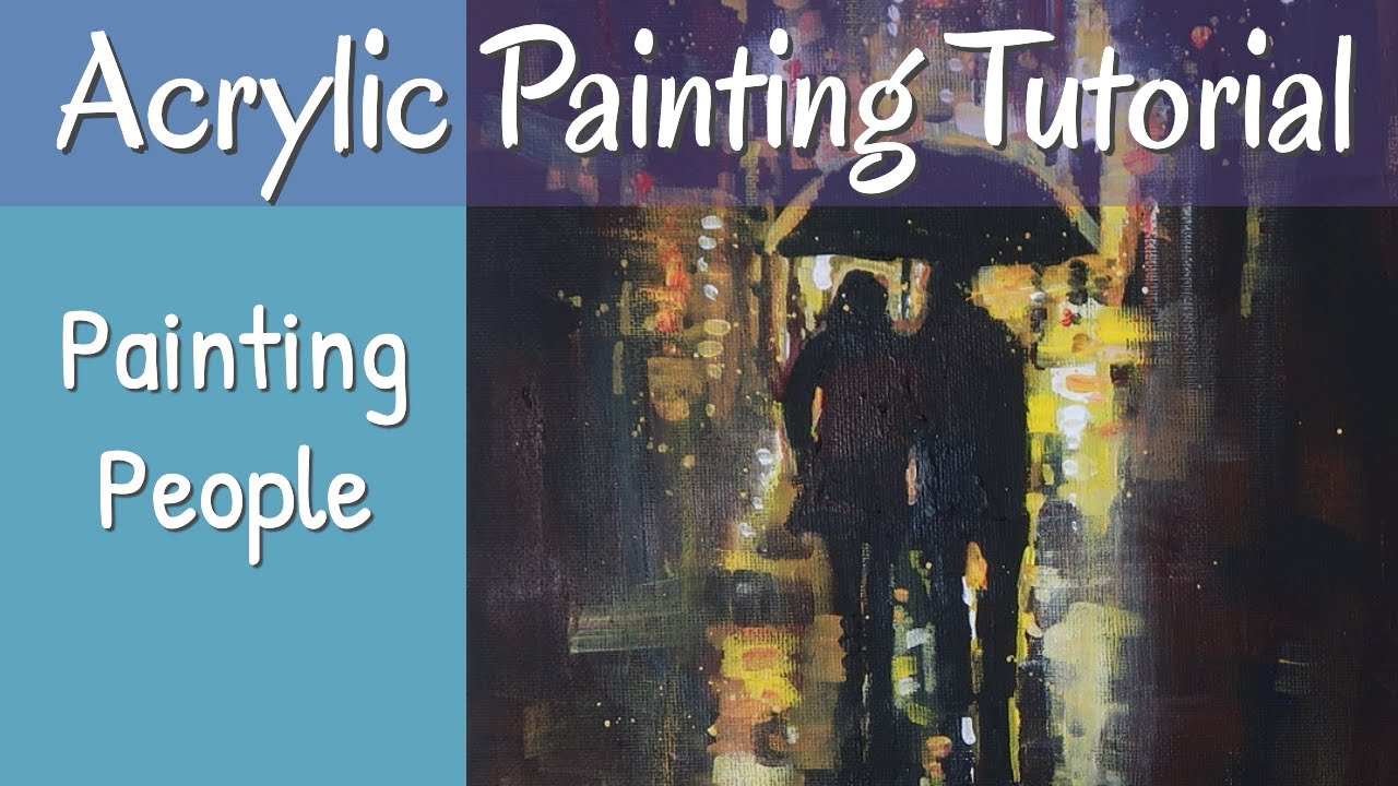 Painting People Acrylic Step By Step Tutorial.