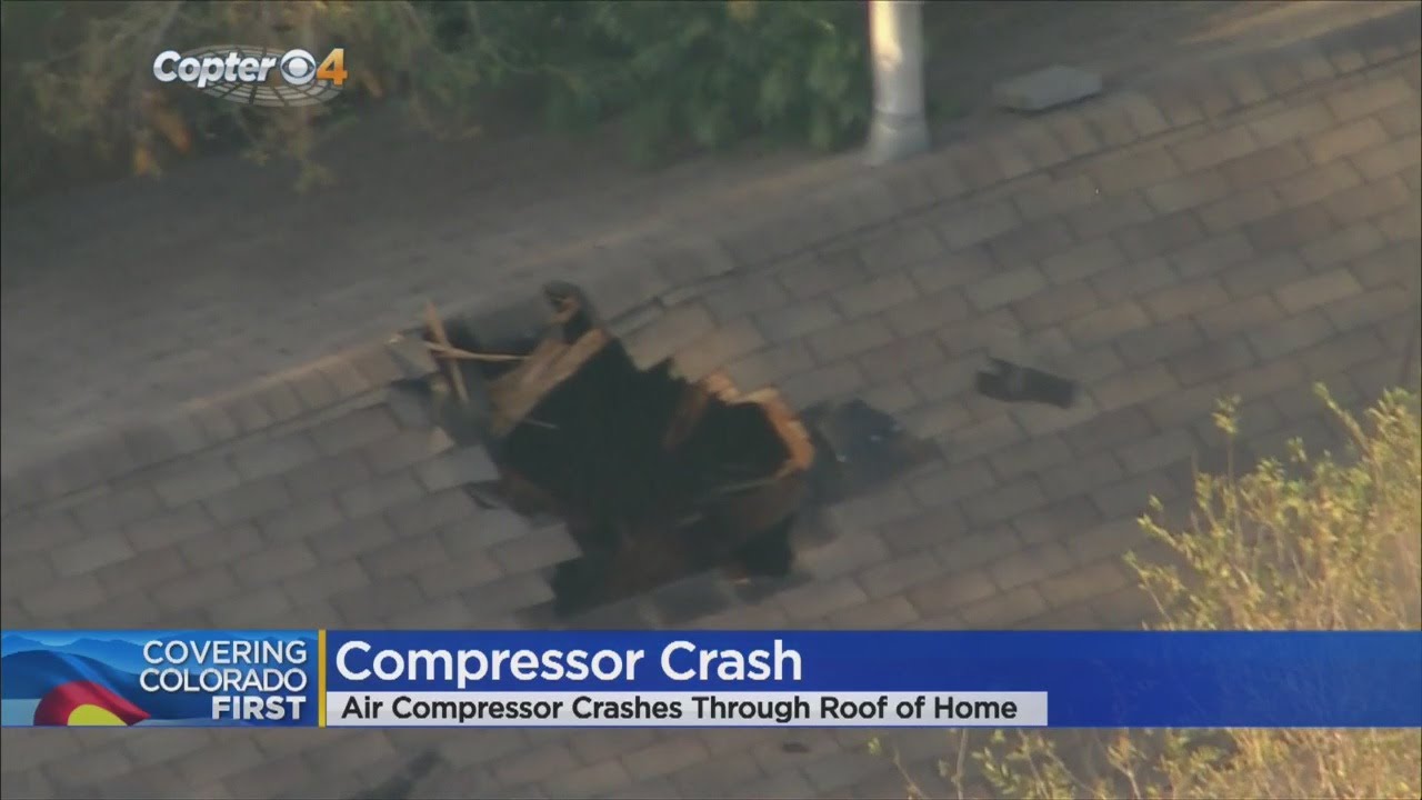 100 Gallon Air Compressor Takes Flight, Breaks Through Roof Of Denver Home
