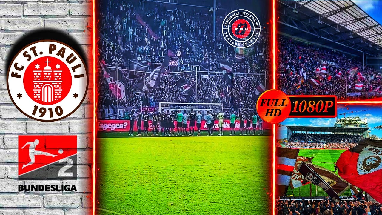 🟤⚪ 25.000 Sankt Pauli Fans Great Support in Millerntor Stadion • St Pauli vs Arminia Bielefeld 2-1
