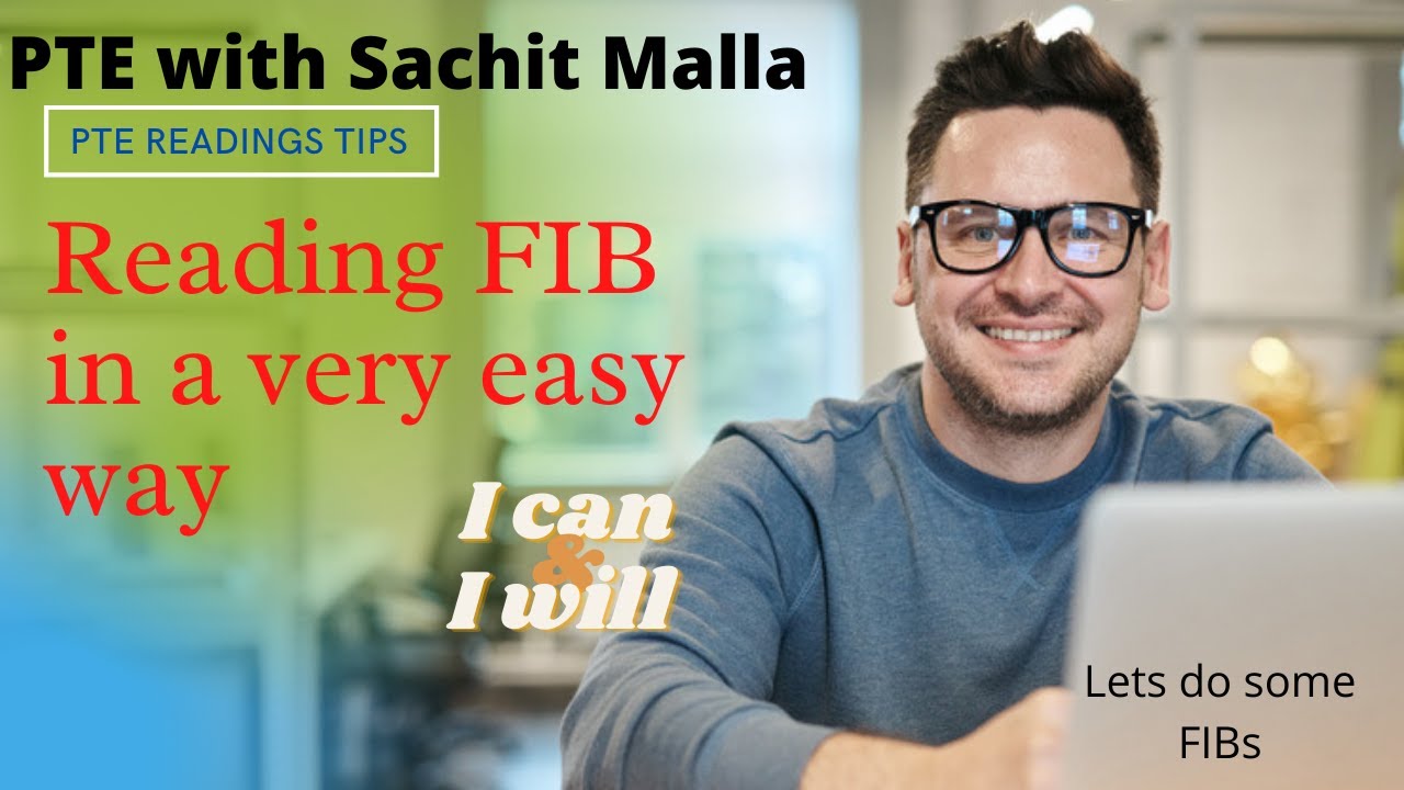 Reading Fill in the blanks FIB in a very easy way. PTE with Sachit Malla