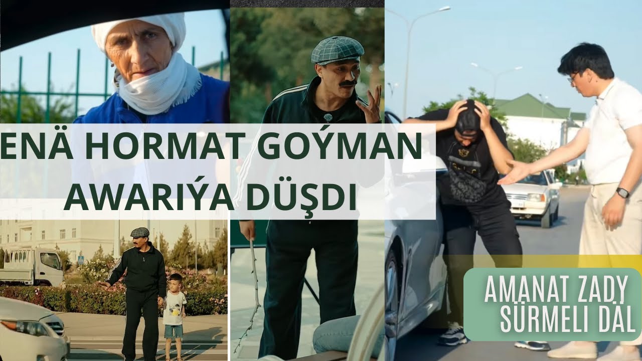 EJESINIŇ KÖÇE SÜPÜRÝÄNLIGINDEN UTANDY WE AWARIÝA DÜŞDI - TÜRKMENFILM