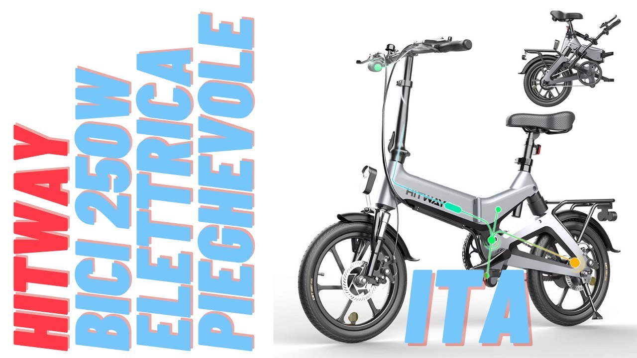 HITWAY BK2 Bici elettrica 250W Pieghevole, recensione personale ITA
