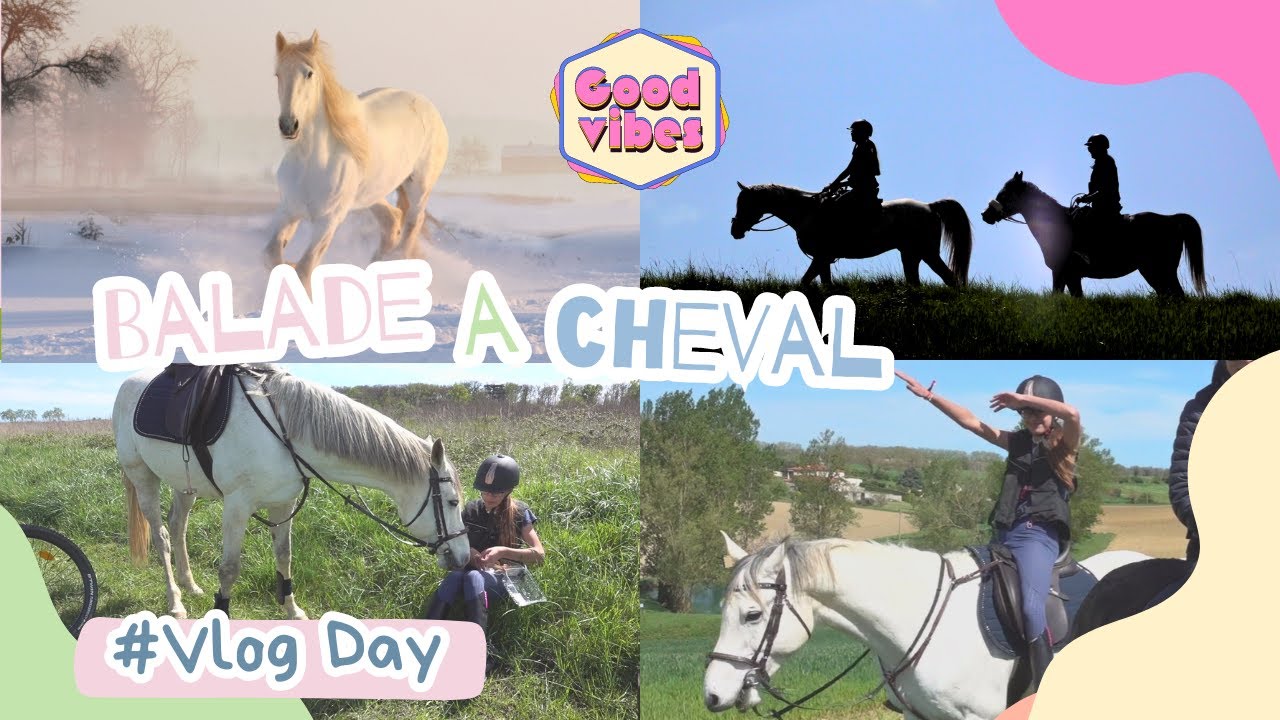 {VLOG}  BALADE A CHEVAL QUI FAIT TROP PEUR ! 🌸🌼😬🌻