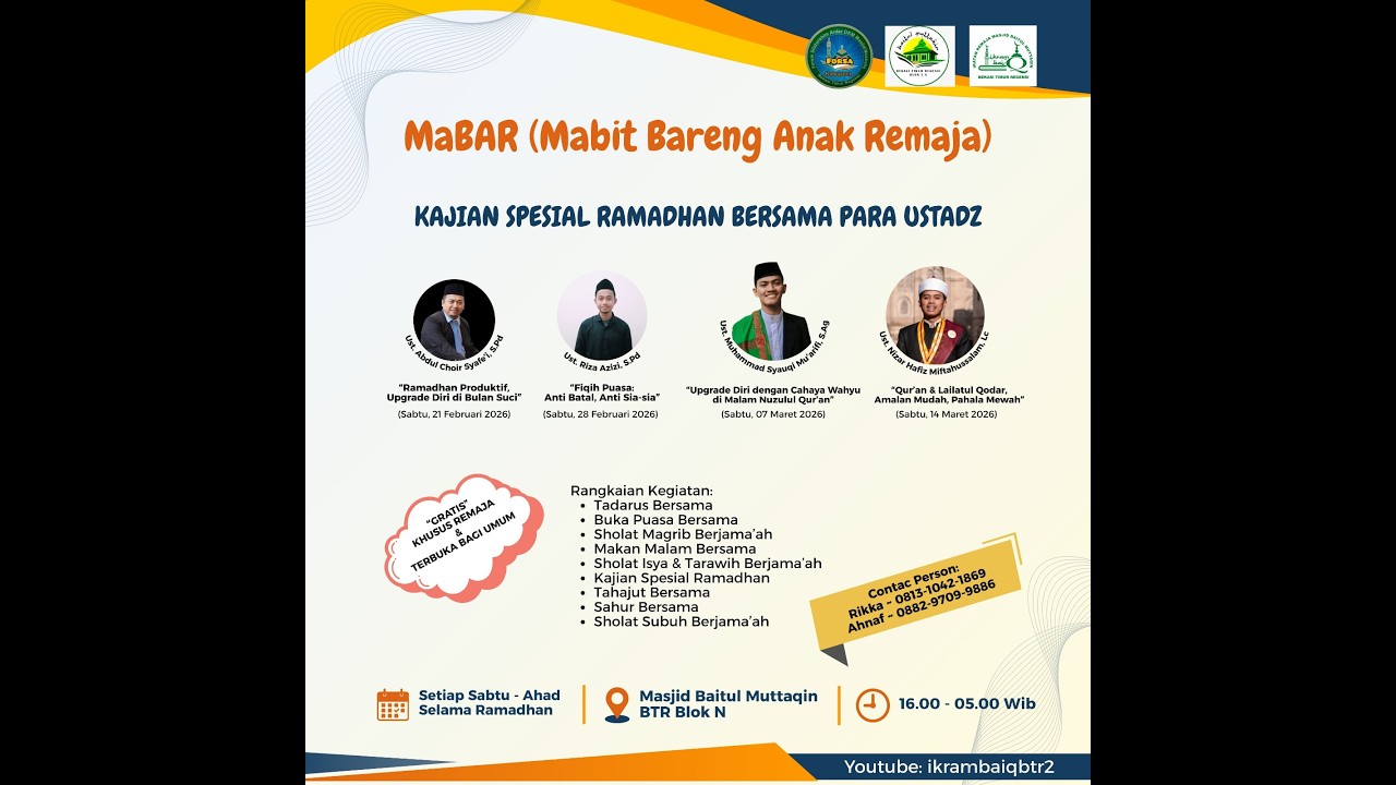 Mabar(mabit bareng anak Remaja Masjid)