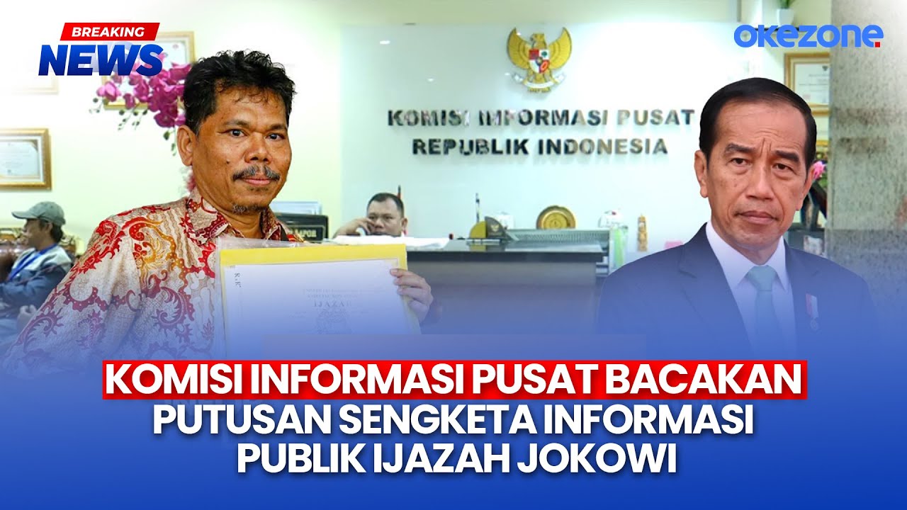 🔴LIVE NOW - Komisi Informasi Pusat Bacakan Putusan Sengketa Informasi Publik Ijazah Jokowi | 08/12
