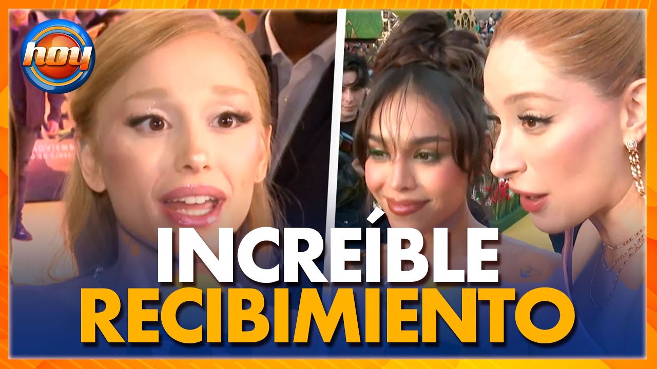 Danna y Ceci de la Cueva BRILLAN junto a Ariana Grande en la premiere de ‘Wicked’ | Programa Hoy