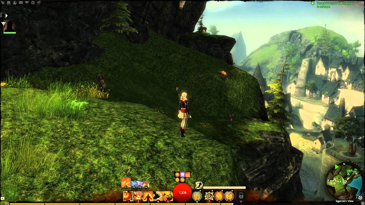 Guild Wars 2 BWE1 - Floating castle in Kryta