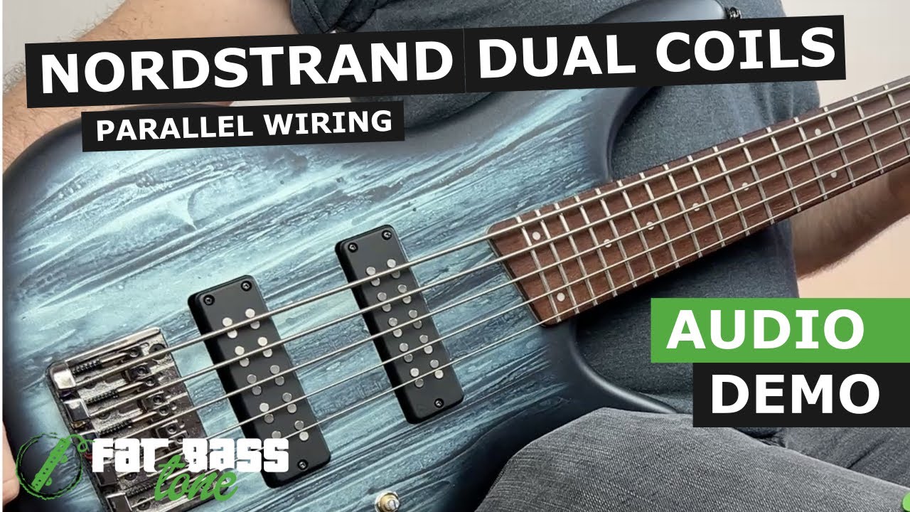 Nordstrand Dual Coil - Parallel Wiring Soapbar Bass Pickups Demo