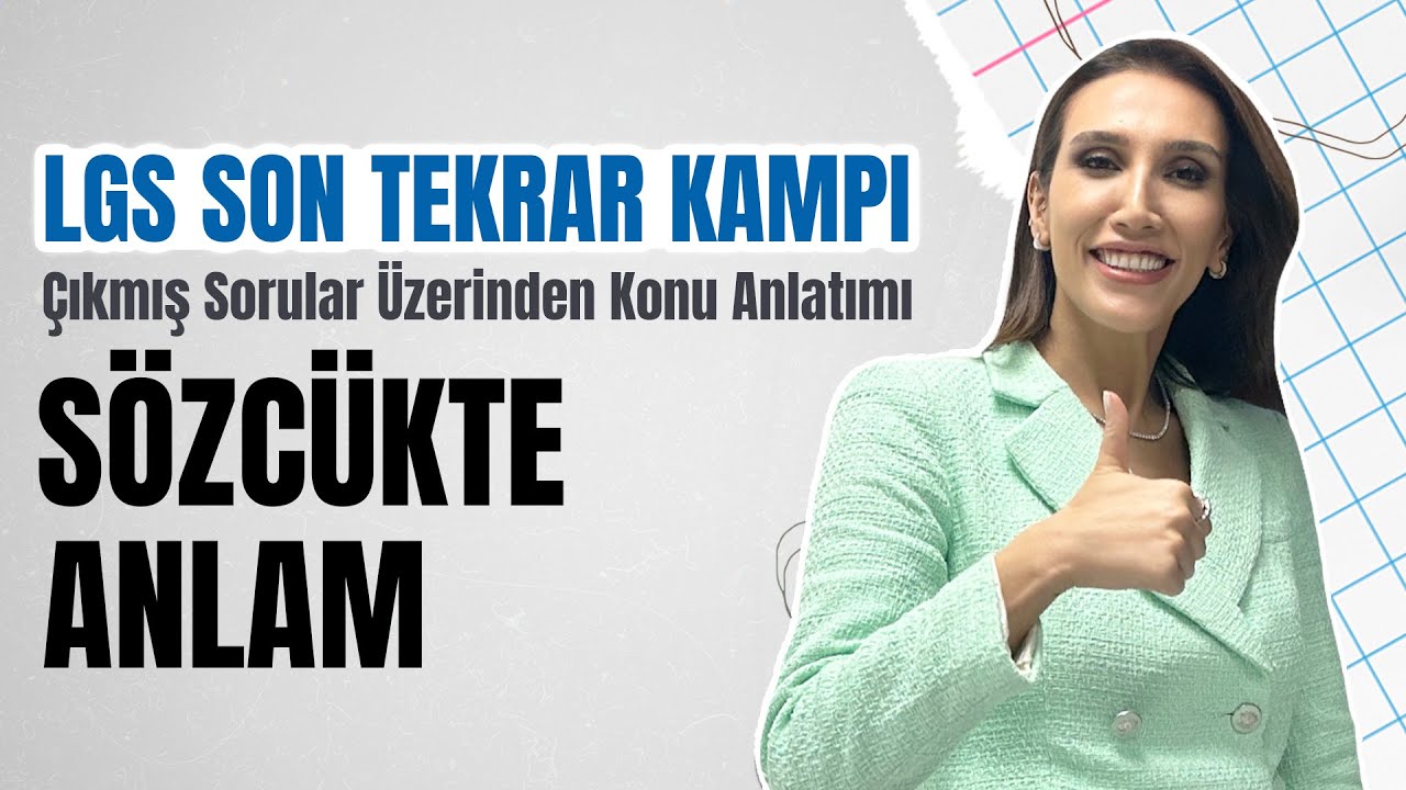 LGS 2024 Son Tekrar Kampı | Sözcükte Anlam #lgs #lgstürkçe #lgs2024