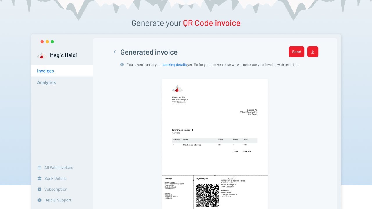 Creating a Swiss QR Code Invoice: Tutorial