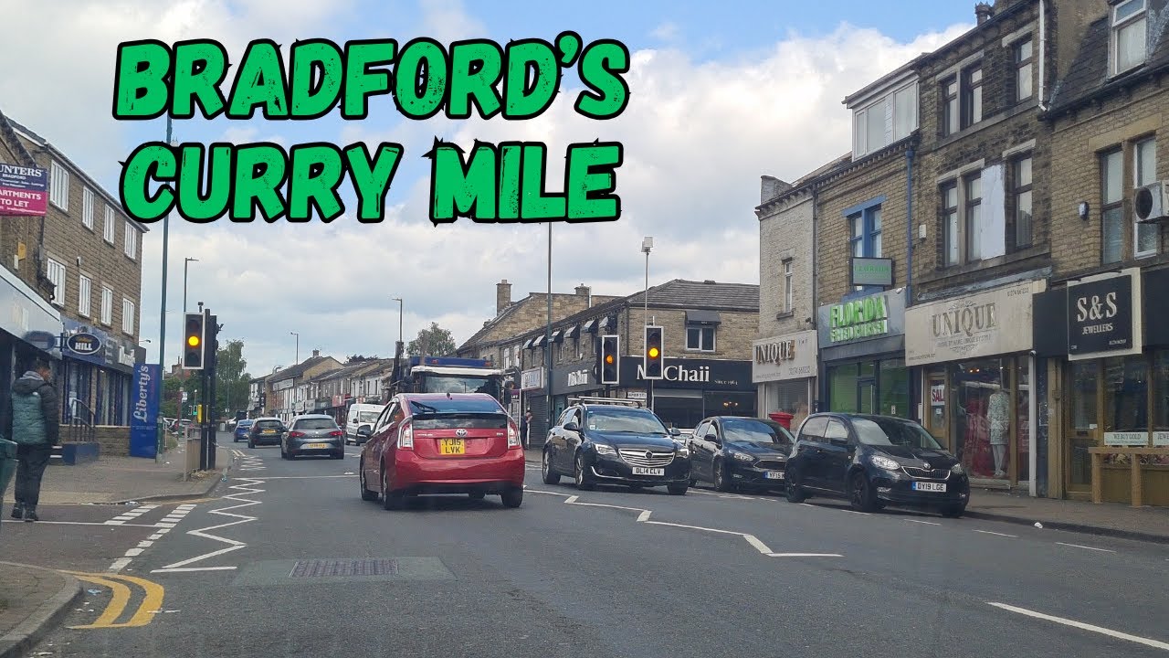 Exploring Leeds Road in Bradford West Yorkshire England Raw Footage