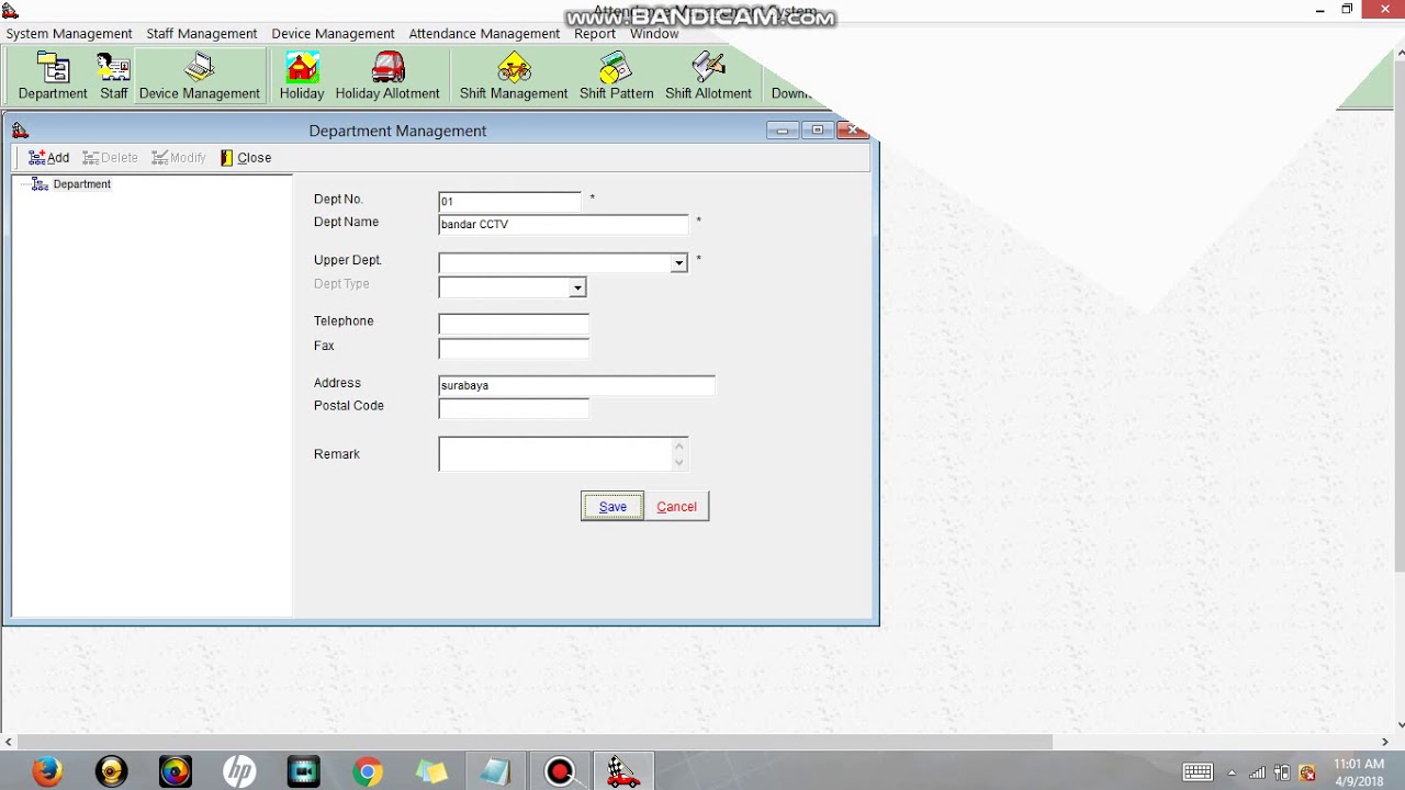 Cara setting software attendance managemenet finger print SPC #part 1