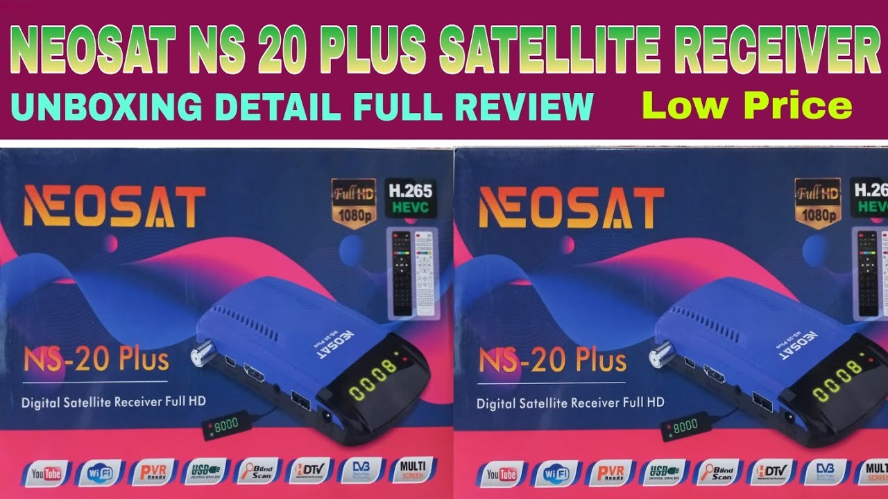 Neosat NS 20 Plus Satellite Receiver Unboxing