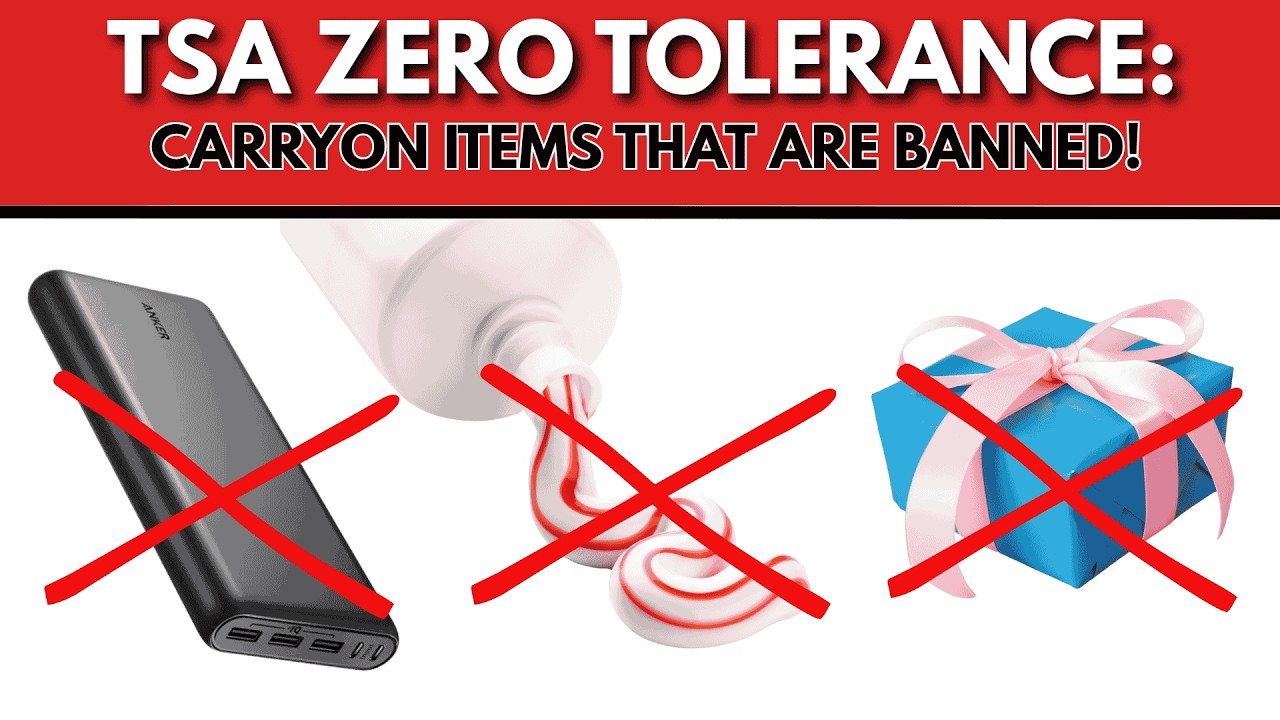2025 TSA BANNED ITEMS