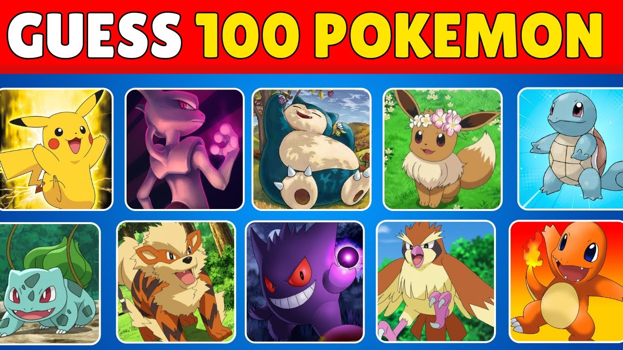 Guess the 100 Pokémon⚡🧠Pokémon Quiz 2026