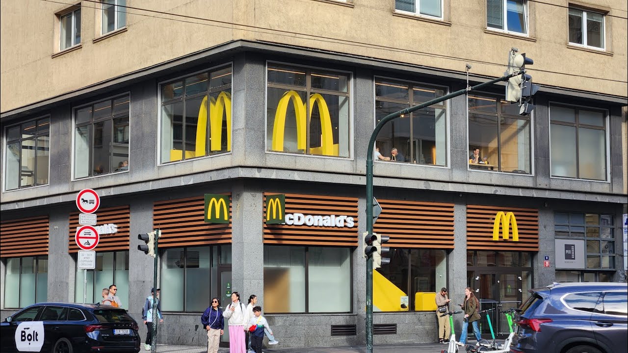 McDonald's in Prague Breakfast Menu Items Tour