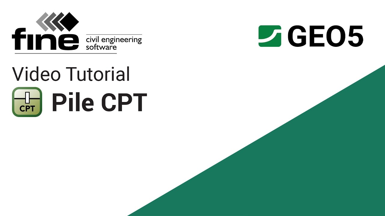 GEO5 Tutorials: Introduction to Pile CPT