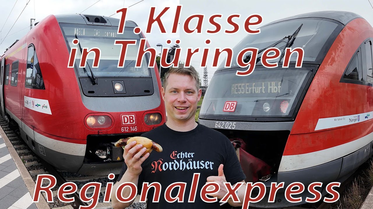 1. Klasse Regional Express in Thüringen, nach Erfurt mit RE55 (BR642) und RE1 (BR612)