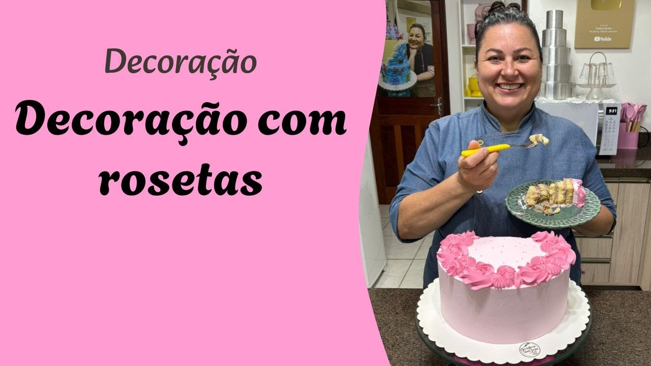 Primeira live do ano ensinando um lindo bolo decorado em chantilly!