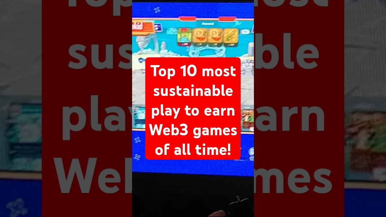 Top 10 most sustainable play to earn Web3 games of all time! #top10 #web3 #web3gaming #playtoearn