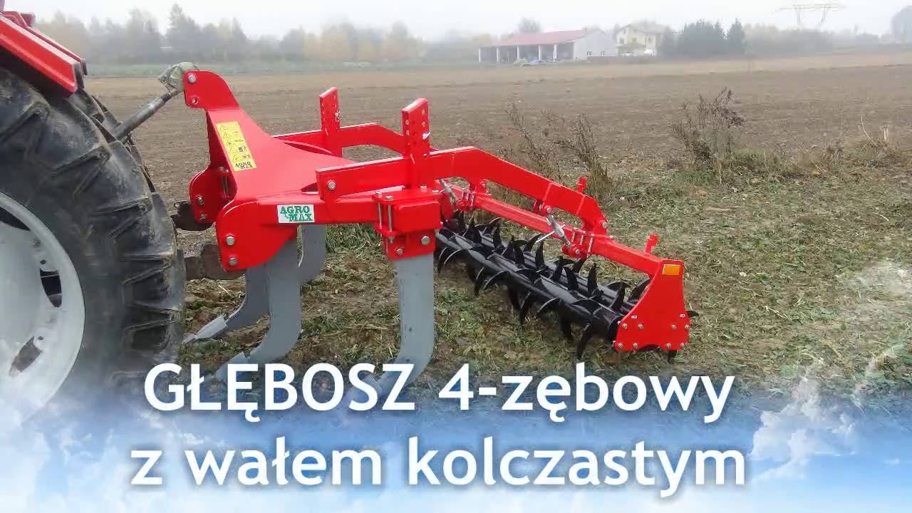 AGROMAX - głębosz 4-zębowy z wałem kolczastym