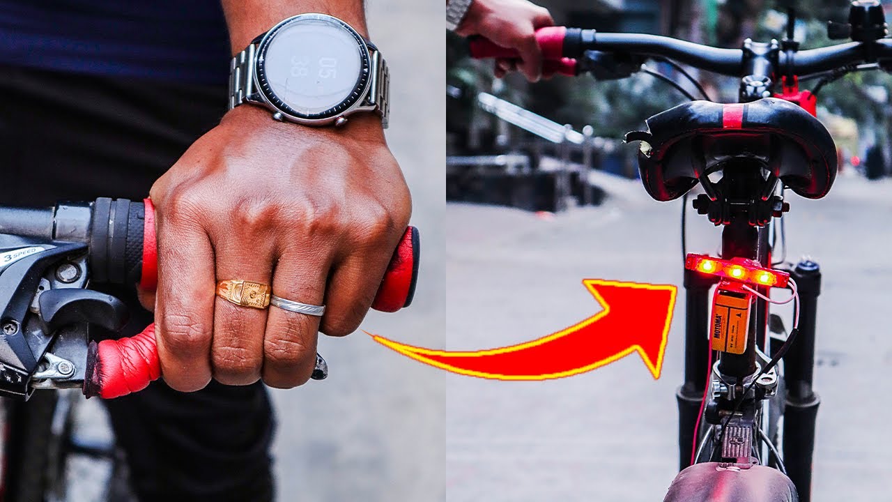 How to make cycle brake light very easy at home | Cycle Brake Light |  Simple Brake Light |  Cycle