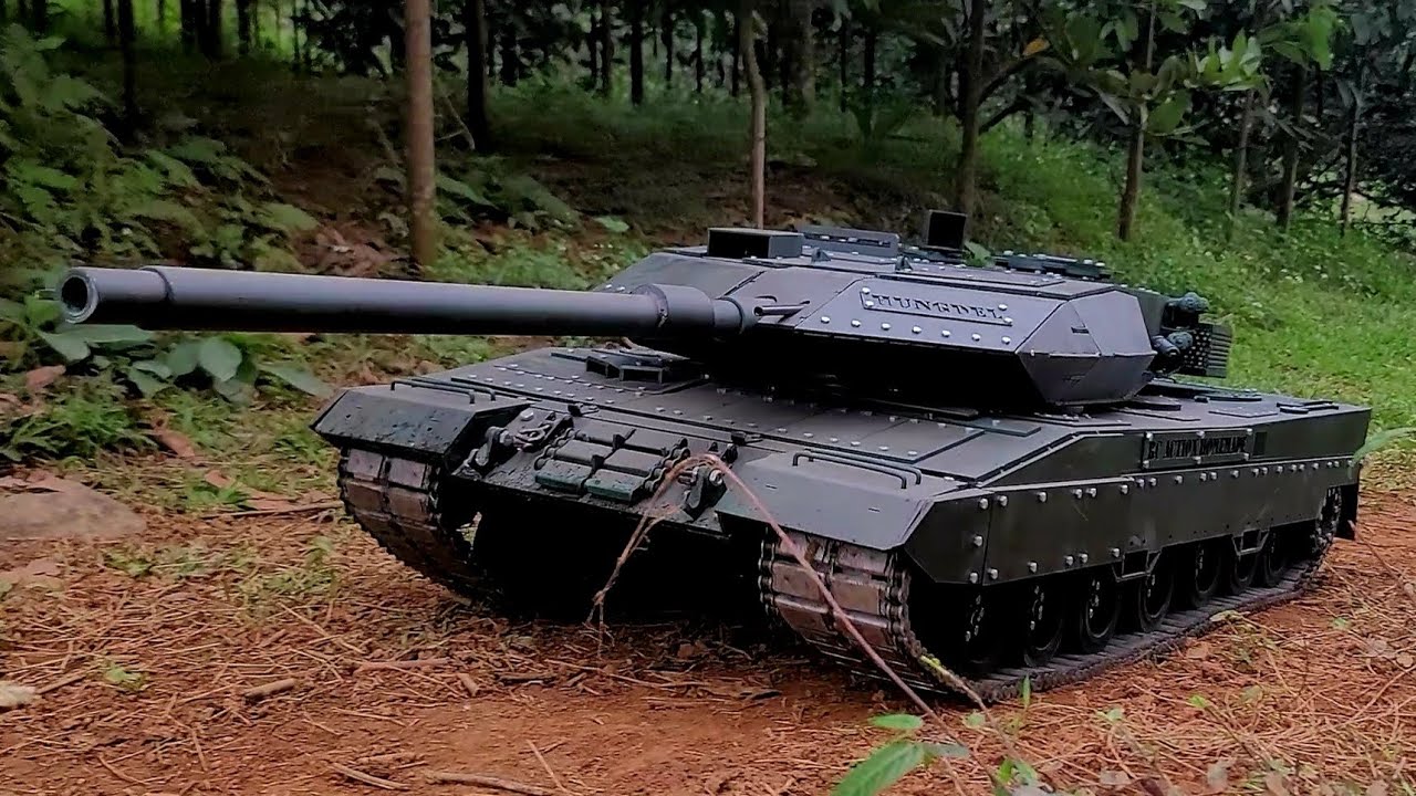 Tank rc 1/6, Off-road combat | rc action homemade