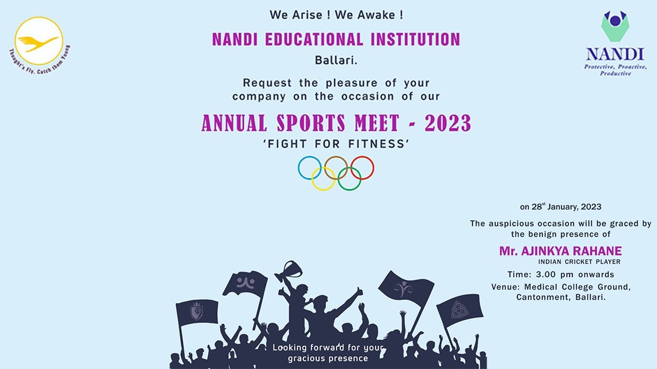 ANNUAL SPORTS MEET - 2023 | NANDI EDUCATIONAL INSTITUTION | BALLARI |