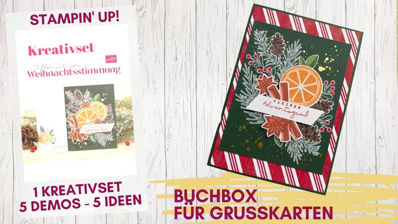 Anleitung: Buchbox für Grusskarten mit Stampin' UP!