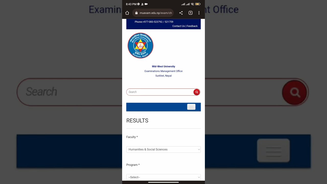 How to check first sem result of (MU) mid-west university.