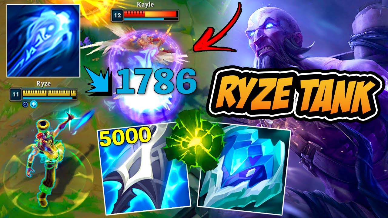 O MEGA RYZE TANK DE MURAMANA DÁ MUITO DANO E FICA IMORTAL !! - LEAGUE OF LEGENDS