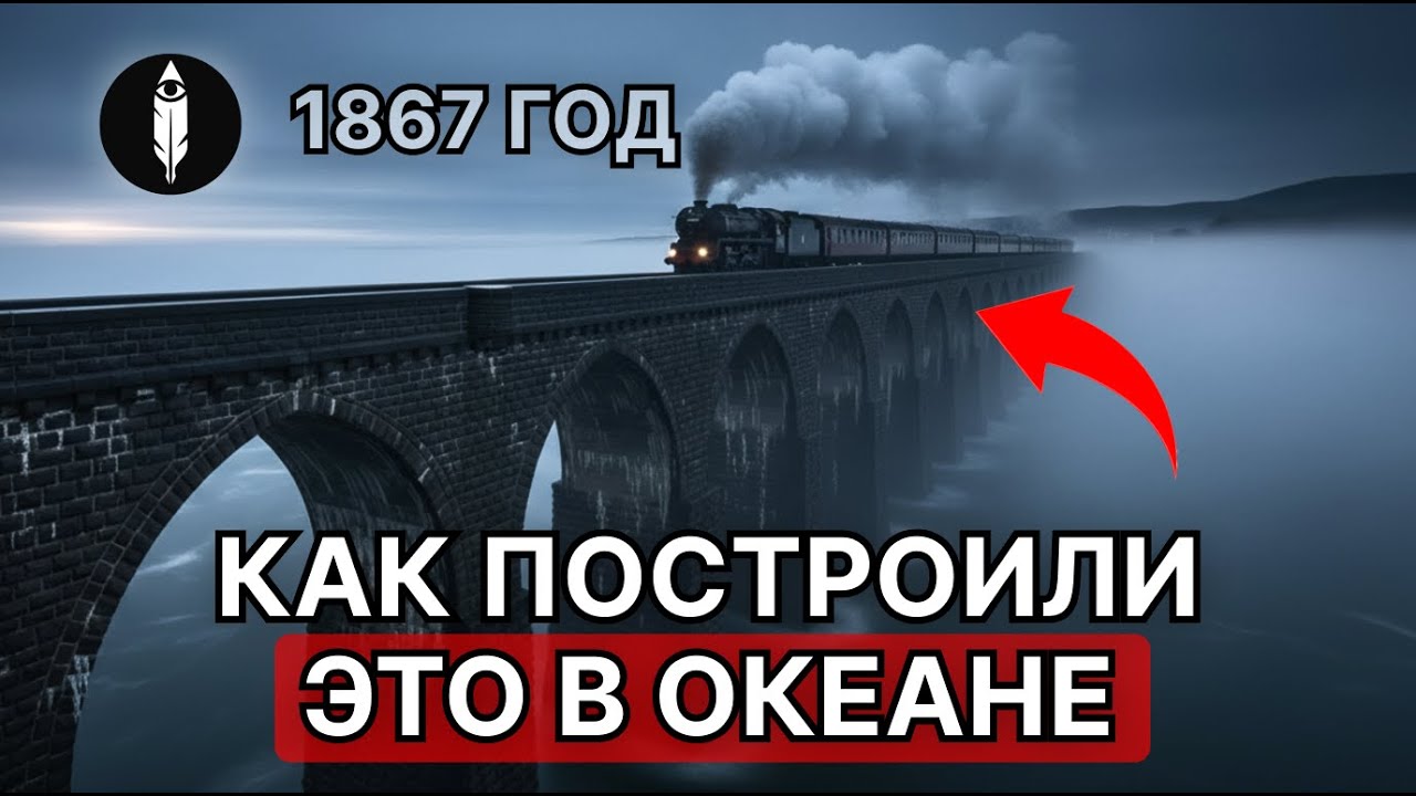 Поезд ЕДЕТ ПО ВОДЕ! ОБМАН истории: как заливали километры бетона в океане?
