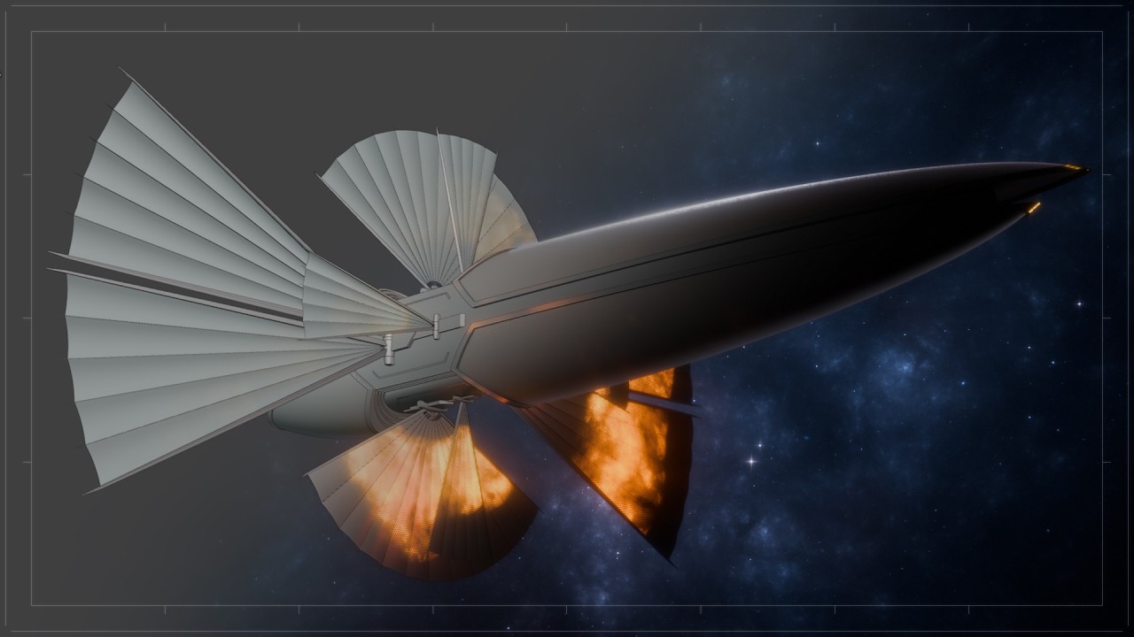 How I made:  Advari Lightship fanart
